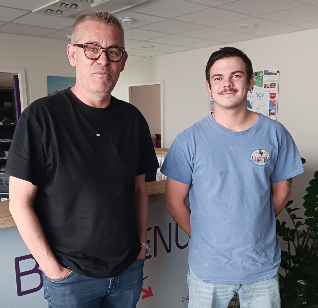 Mickaël DUEZ de l'INPI et Fabien MOURGUES de VSX Shop